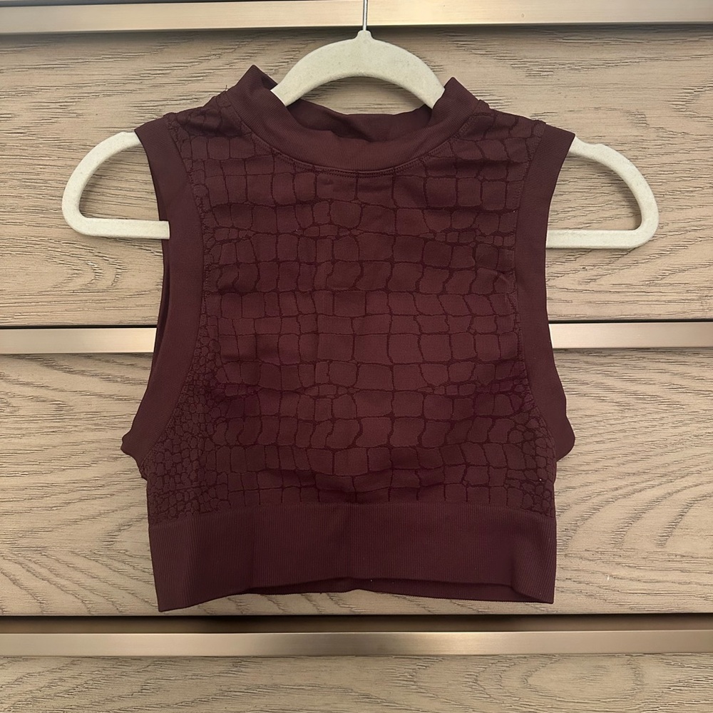 Fabletics Sleeveless Cropped Top - Brown